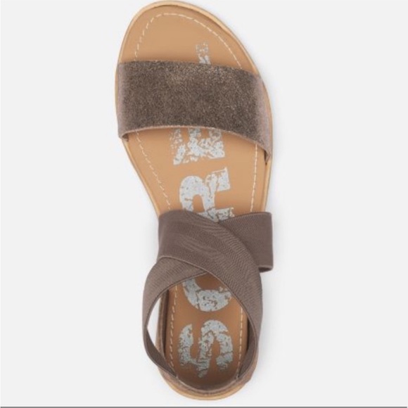 Sorel ella sandal ash brown leather size 7.5 - Picture 2 of 5